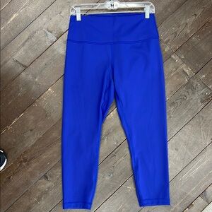 Lululemon Wunder Train Royal Blue Crop 23” Leggings. Size 12. NWT